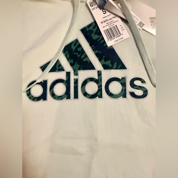 ⭐️Adidas Women's Cream Camo Hoodie Size Small NWT - Picture 3 of 7